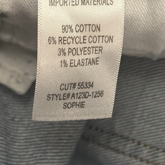 Women’s AGOLDE Sophie Jeans Mid Rise Light Wash Knee Rip‎ Skinny Fit Size 26 - Picture 9 of 10